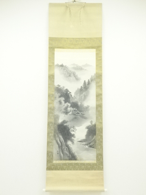 道具 ] - 道具 長嘉筆 水墨山水 肉筆絹本掛軸（保護箱）への質問